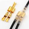 10/30/50Sets One Female And Two Male 4.0 Bullet Terminal Electrical Wire Connector Diameter Male Female 1:2 Transparent Sheath