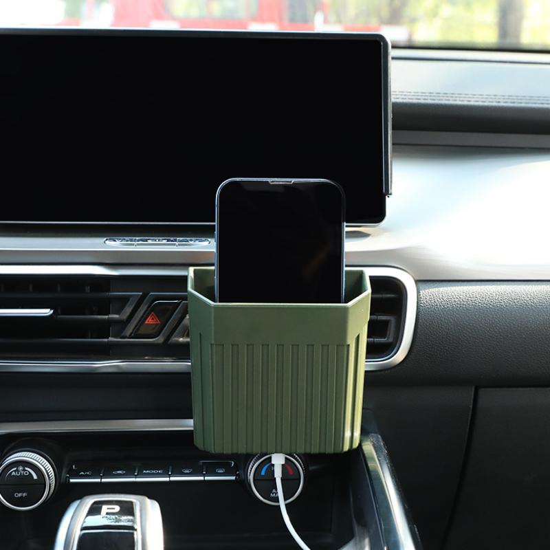Автомобильный органайзер с липким креплением, бокс для хранения на центральной консоли, многоцелевой, для воздуховода, для хранения мобильного телефона, автомобильные аксессуары, дропшиппинг