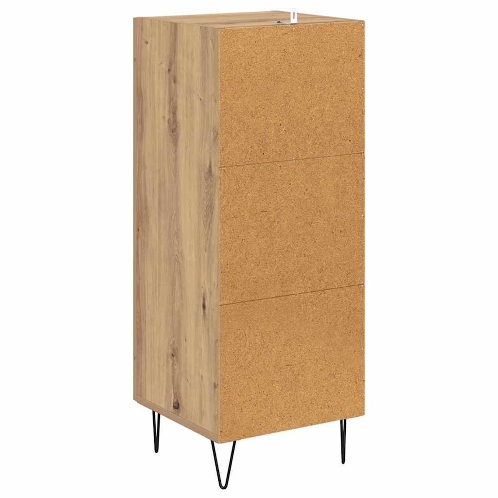 Sideboard Artisan Oak 34.5 x 34 x 90 cm Engineered Wood and Iron