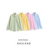 Kaslead New Arrival Women's Clothing Fashion Style Fashion Casual Minimalist 4 Colors Stripes Versatile Long Sleeve Shirt