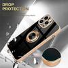 Coque de protection - BOOLING - pour iPhone 16 - Silicone hybride - Antichoc - Anneau rotatif 360°
