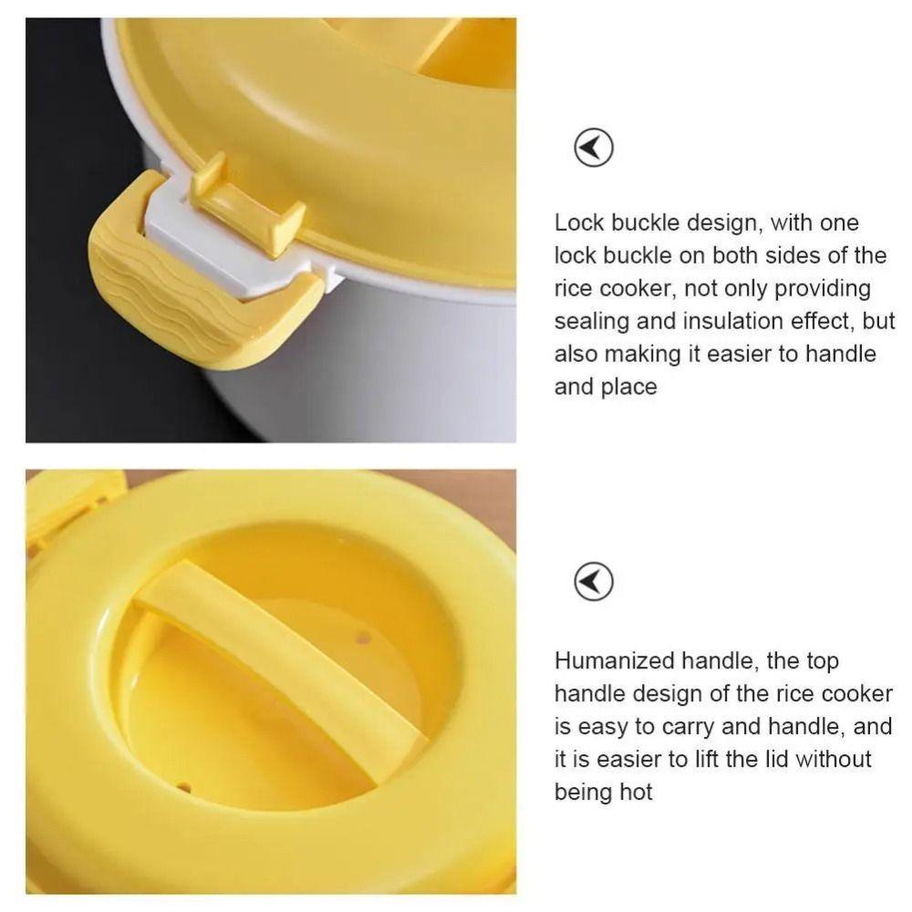 Insulated Lunch Box Pressure Pots Bowl Pastamaker Oven Steamer Pot Microwave Rice Cooker Kitchen