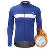 Winter Fleece Riding Bicycle Jersey Solid Men Cycling Clothing Keep Warm Long Sleeve Bicycle Shirt