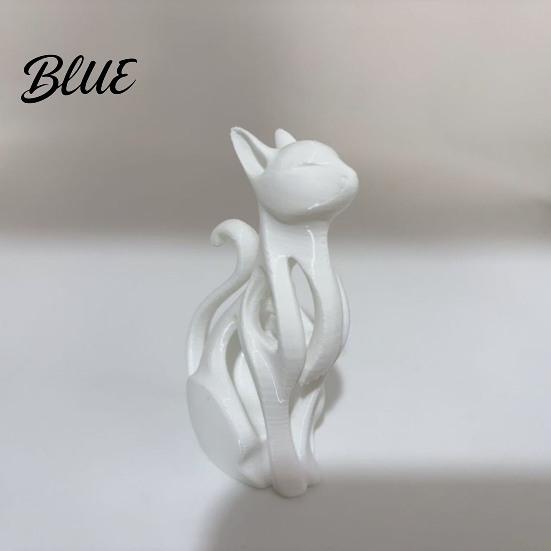PLA Кошачья Скульптура 3D Печатная Полая Фигурка Современная Черно-Белая Статуэтка Котенка