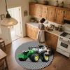 Tractors pattern round rug,Carpet Rug for Living Room Bedroom Playroom ,Non-slip Floor Mat,Holiday Gifts and Birthday Gifts.