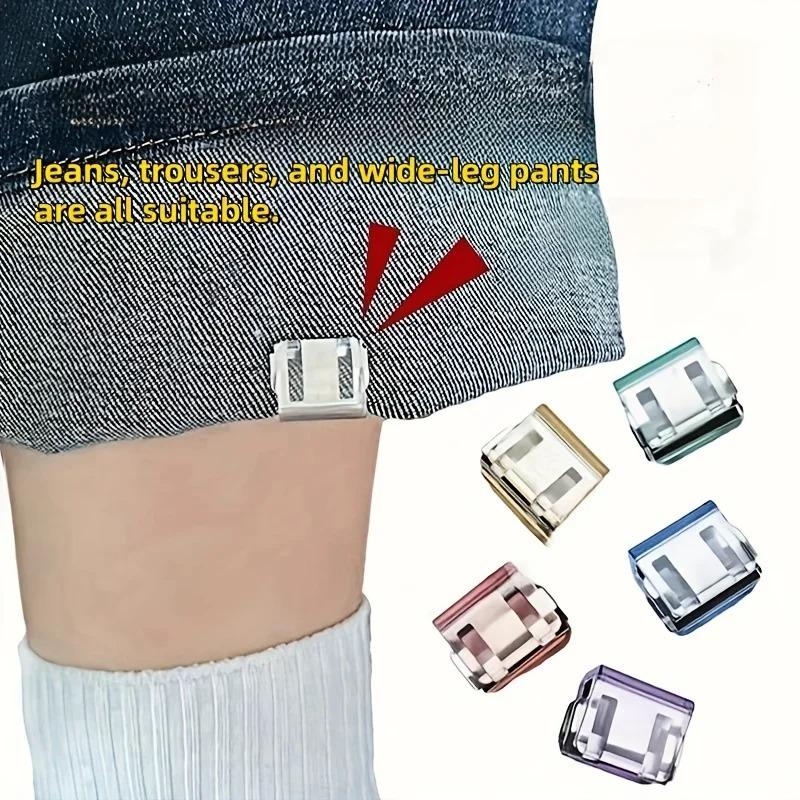 Invisible Seamless Clip Shorten Pants, Anti-Slip Hem Fixing Clip, No Sew Hidden Device Anti Wrinkle, 4/10 Pcs