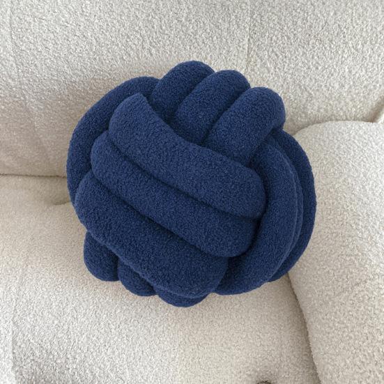 Подушка ручной плетеный узел 22 см круглый шарообразный шерпа эластичный спальный компаньон диван украшение дивана подушка для фотографии