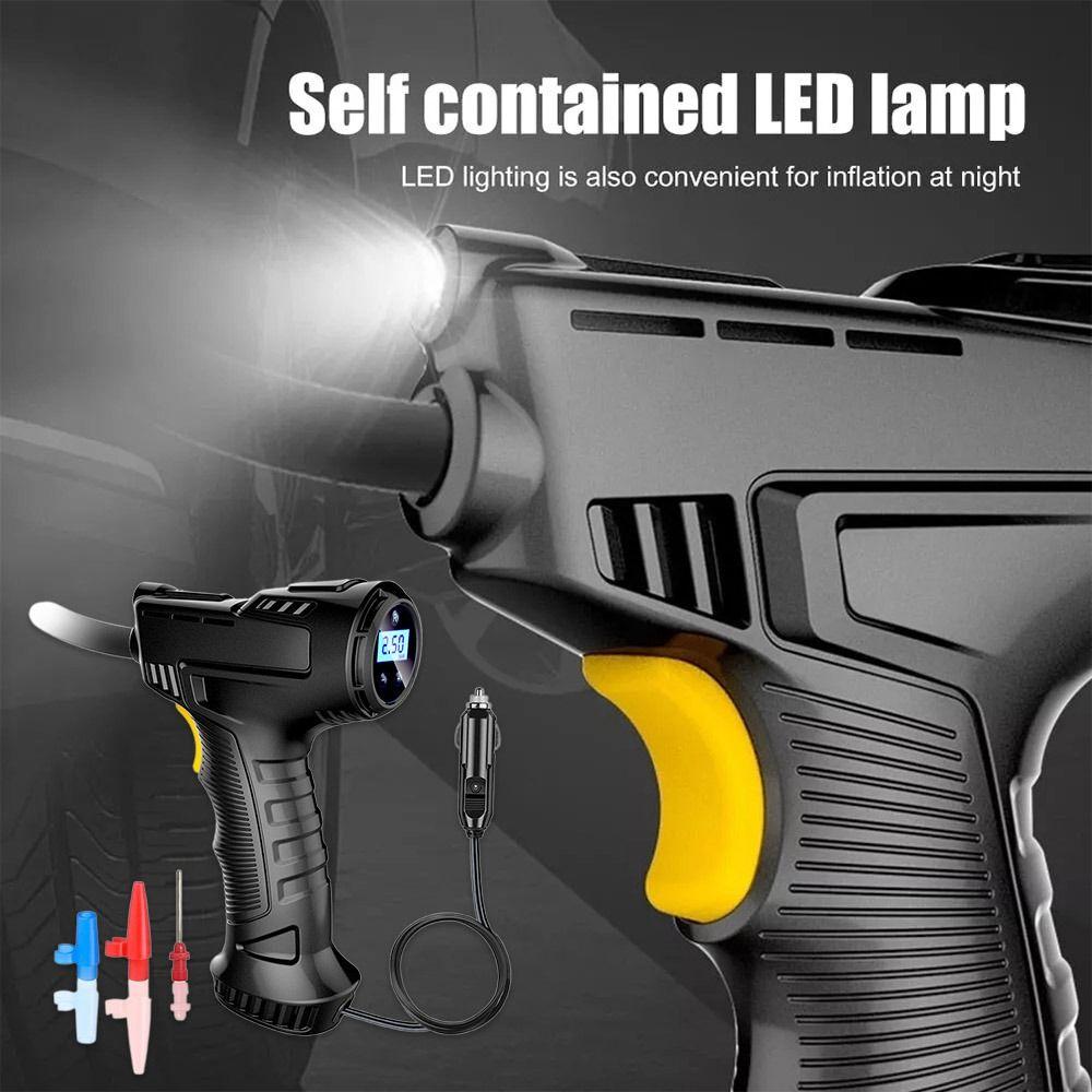Светодиодный цифровой автомобильный воздушный насос для шин, портативный автомобильный насос для накачивания шин, горячий компрессор для накачивания для автомобиля