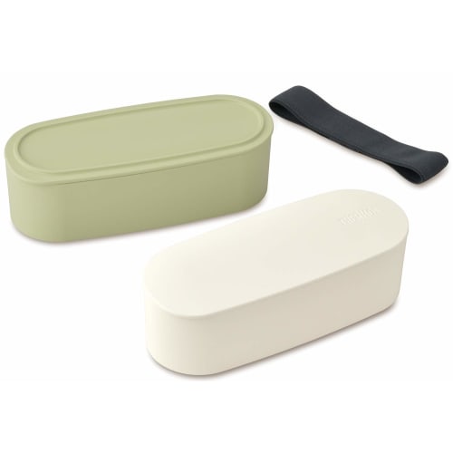 Thermos Lunch Box 2 Tiers Fresh Lunch Box 600ml Light Green DJT-600W LTG