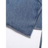 Kaslead New Arrival Women's Clothing Fashion Style Fashion Denim Hanging Collar Double Breasted Tops 5520041 400