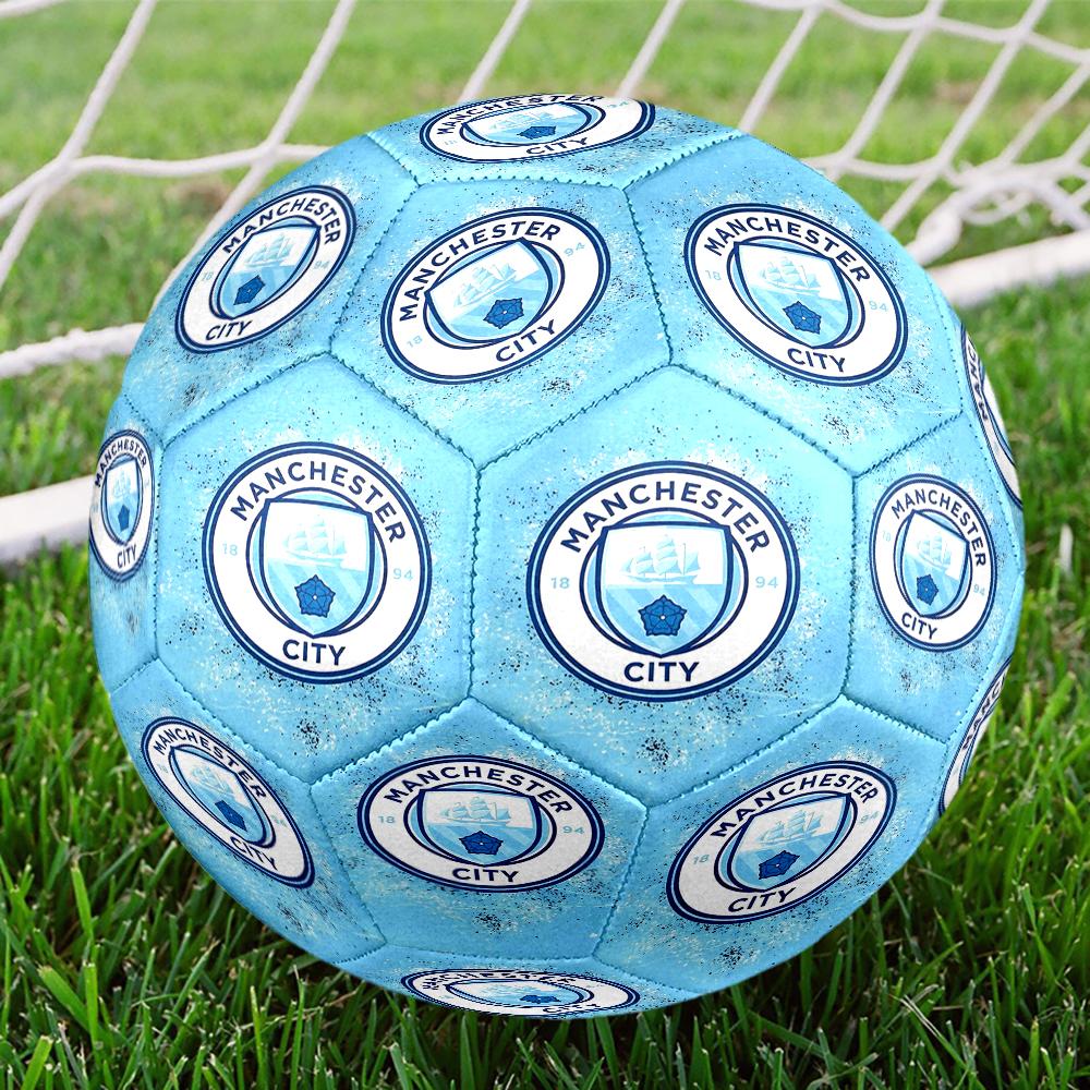 1pc Manchester City Water Sports Size 5 Soccer Ball PVC Football Sports Matches Training Outdoor Games Beach Elastic Balls 070118