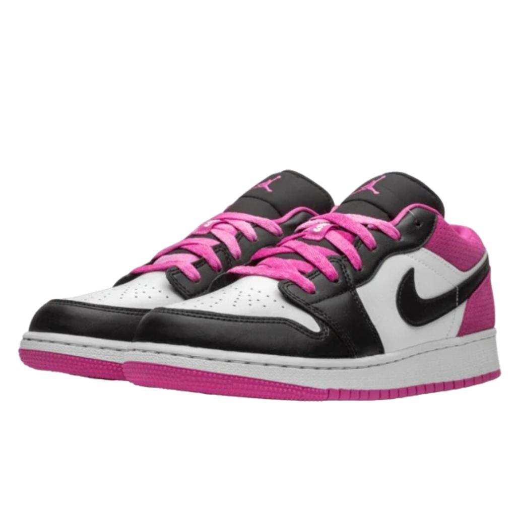 Air Jordan 1 Low Black Active Fuchsia