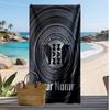 MAN Truck Custom Beach Towel, Print Your Name Text Lightweight Absorbent Towel for Swimming Travel