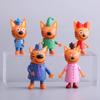 5 шт./пакет 6-8 см Русская мультяшная аниме Игрушка-фигурка Kid-E-Cats Фигурка для украшения выпечки Фигурка торта Модель Трех Котят Игрушка для детей