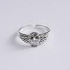 Silver Color Vintage Owl Open Ring for Women Adjustable Ring Animal Design Fine Jewelry