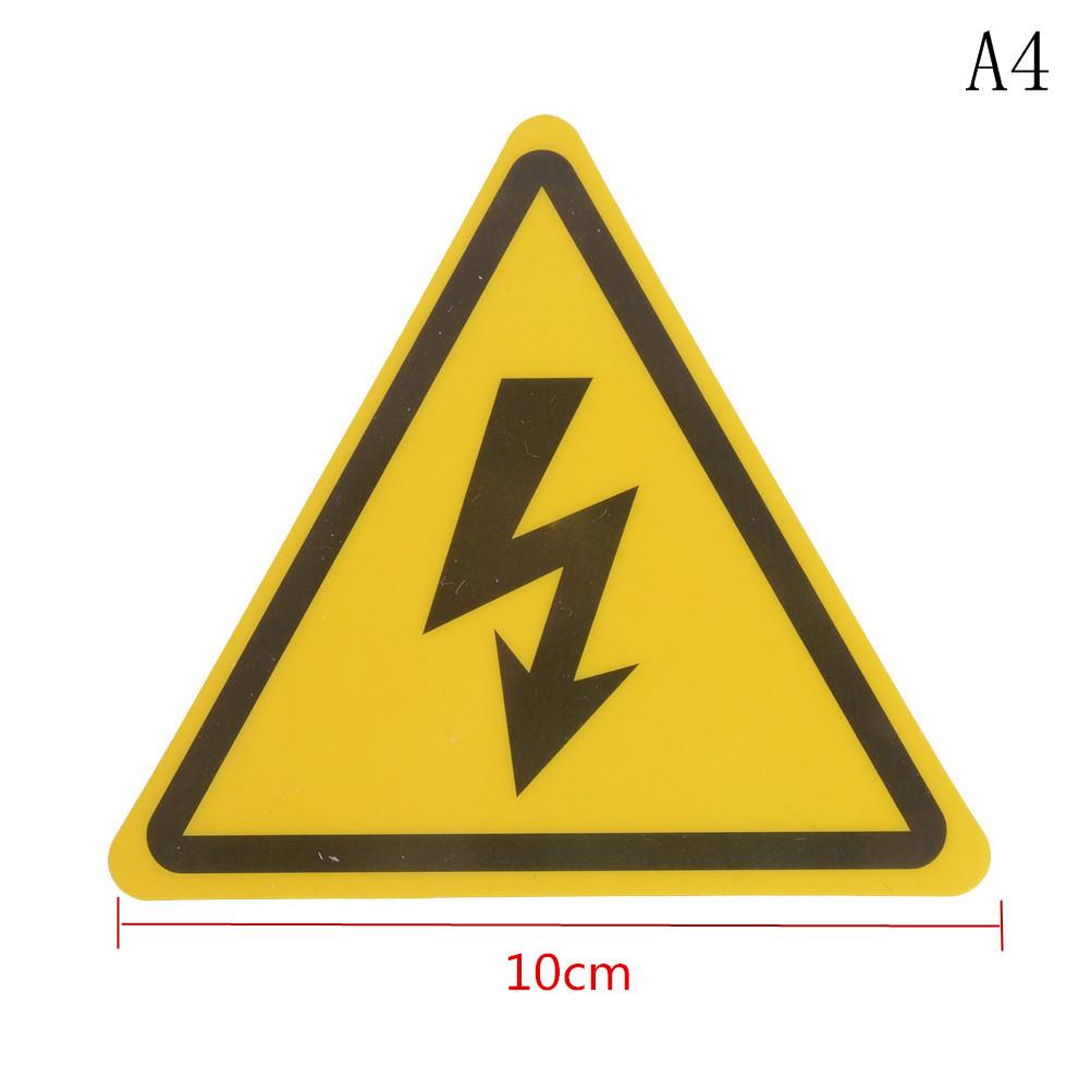 2PCS 3.6cm,5cm,8cm,10cm,15cm PVC Danger High Voltage Electric Warning Safety Label Sign Decal Sticker