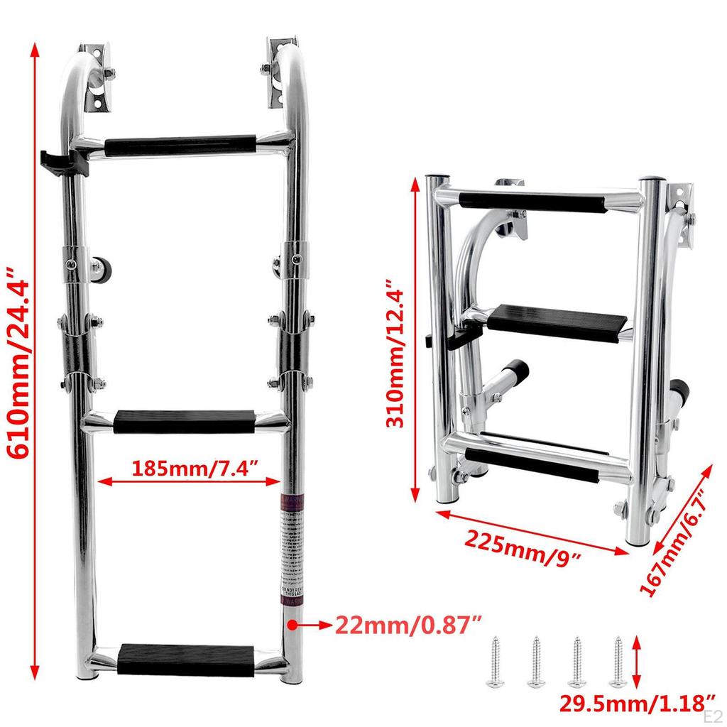 Телескопическая понтонная лестница для лодки, складные выдвижные ступеньки, помогающие подняться на борт