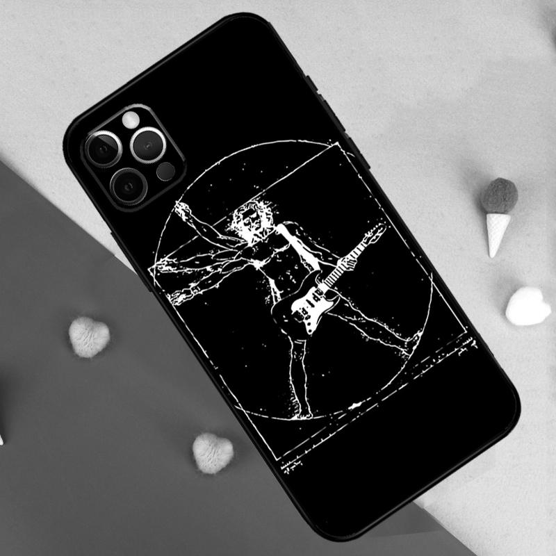 Чехол для телефона 'Рок-н-ролл Череп' для iPhone 17 Pro Max 11 14 15 16 Pro Max Plus 12 13 Mini 17 Air 16e Задняя крышка