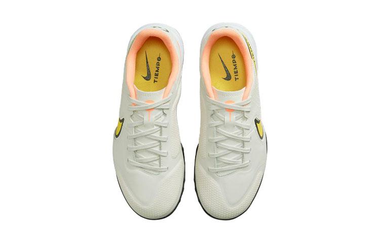 Nike Футбольные бутсы для детей Nike Tiempo Legend 9 Academy TF, нескользящие, износостойкие, низкие, серо-желтые, детские, DA1328-002