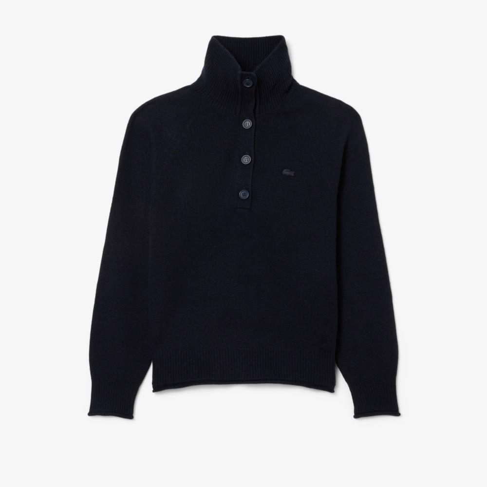Lacoste Женский джемпер из кардной шерсти с полупуговицами AF4010-55N166