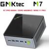 Мини-ПК GMKtec M7 R7 PRO 6850H Windows 11 Pro DDR5 4800 МГц NVMe PCIe 3.0 WiFi 6 BT5.2 USB4.0 2 вентилятора 70 Вт TDP порт Oculink игровой