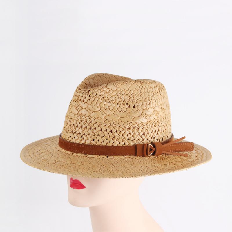 Стильная унисекс тканая соломенная шляпа в британском стиле, идеально подходящая для защиты от солнца на открытом воздухе и путешествий