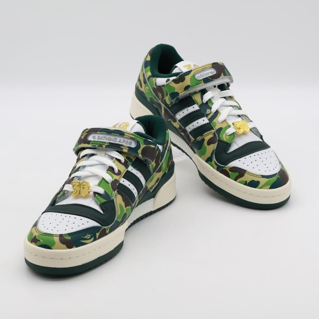 ID4771 BAPE adidas Forum 84 Low 30-летие Зеленый Камуфляж (Мужской)