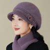 New Women's Autumn and Winter Faux Rabbit Fur Cap with Fleece Ear Protectors To Keep Warm Outdoor Knitted Wool Cap