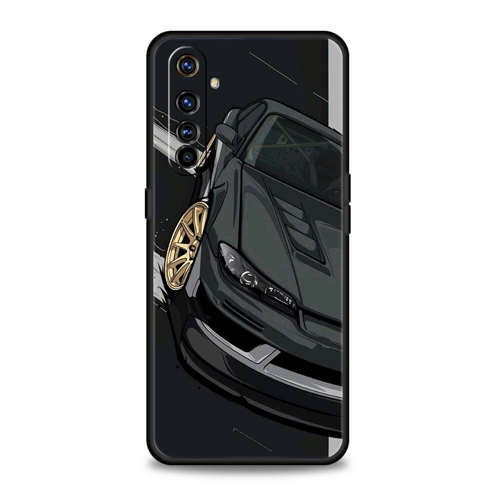 Япония JDM Спортивные Автомобили Чехол Для Realme 12 11 10 9 8 5G 7 6 GT5 GT3 GT2 Pro Plus C21 C11 C25 C35 Для Realme GT Neo 2 3 3T 5 Чехол