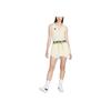 Nike Solid Color Lace-Up Pocket Pleated Irregular Short Skirt Women Skirts Off-White DX1843-113