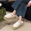 Fashion New Warm Fur Ankle Boots Women Flats Platform Slippers Plush Flip Flops Winter Cotton Shoes for Women Brand Design Snow Botas