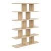 Modern Open Bookcase with Shelves on the Wall, Bookcase - No. 2 Modern Open Bookcase with Shelves on the Wall, Bookcase - No. 2 wenge