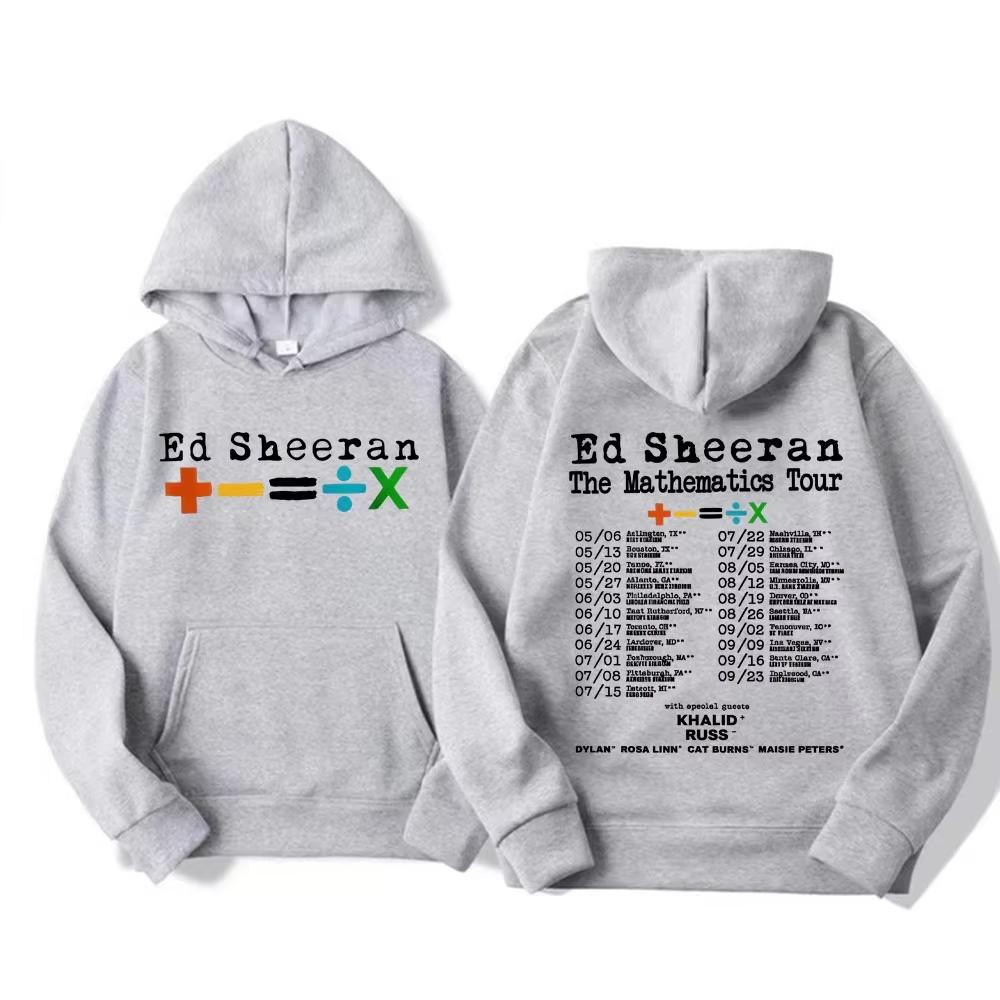 2026 Hot Sale Ed Sheeran Mathematics Tour 2026 Double Sided Graphics Hoodie Men Women Fashion Aesthetic Comfort Hoodie
