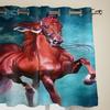 Красивые оконные шторы с изображением лошади для гостиной, роскошный декор для спальни, занавески для кухни, занавески для окон