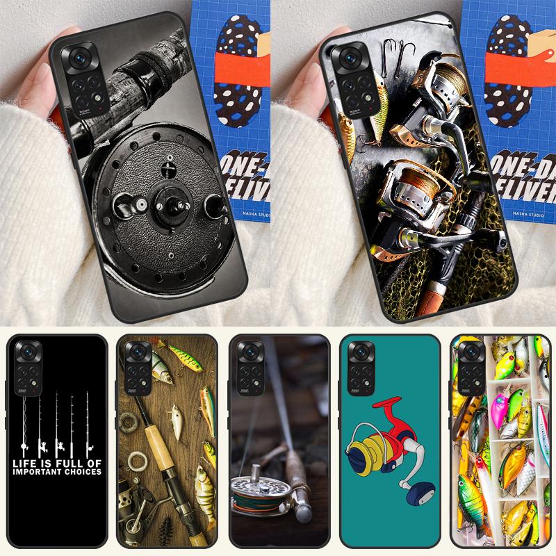 Fishing Rod Tool Case For Xiaomi Redmi Note 14 13 Pro 12 11 9 10 9S 10S 11S 12S Redmi 14C 13C 10C 12C Cover