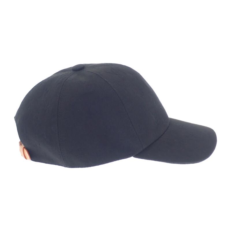LOUIS VUITTON  M76585 cap black cotton/leather mens