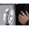 [JeryWe] 16 pieces silver black mens ring Stainless Steel Matte Finish Polished Band Ring chain celtic bottle opener ring wedding ring engagement