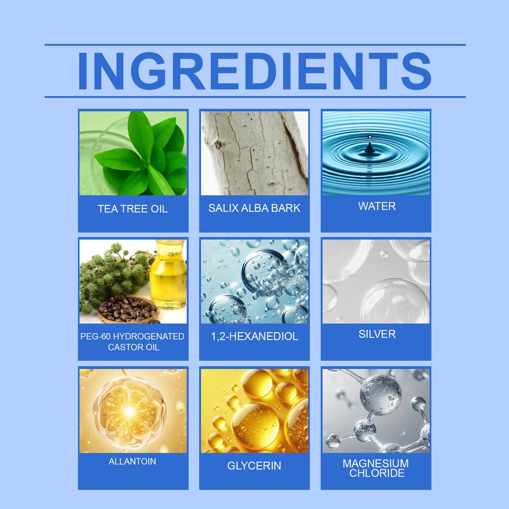 Магниевый травяной спрей, С мягкими ингредиентами, Питает тело и кожу. Это удобный ежедневный спрей для ухода за кожей, 50 мл