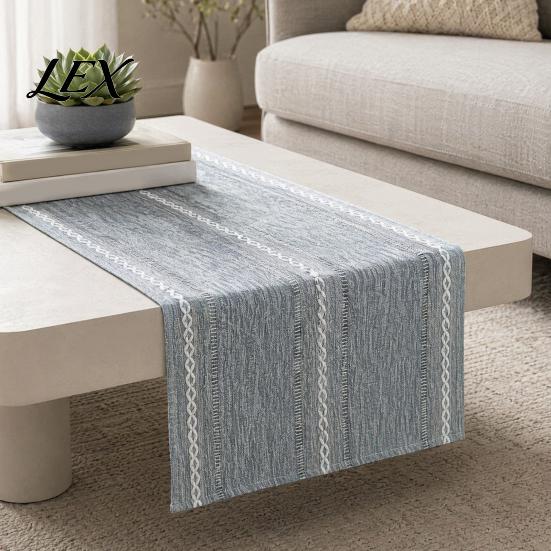 Home Decor Table Runner Cotton Linen for Dining Table, Nordic Minimalist Long Desk Versatile Kitchen Coffee Tea Natural Rustic