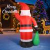 7.87FT Inflatable Toy Santa Claus Gift Bag with LED Lights Xmas Yard Lawn Party Decoration Christmas Home Supplies Ornament Gift