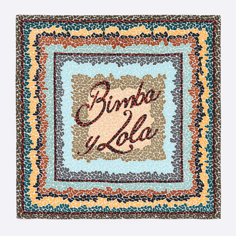 BIMBA Y LOLA [25SS] BIMBA Y LOLA Leopard Logo Scarf_B255AIF013IVF