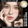 EYESHARE 2Pcs Natural Brown Contact Lenses Yearly Contact New Korean Cosmetics Beauty Blue Eyes Makeup Pupils