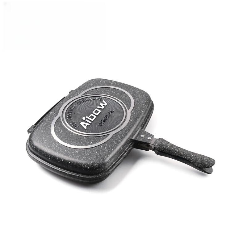 Marble Coated Double-sided Griddle Pan