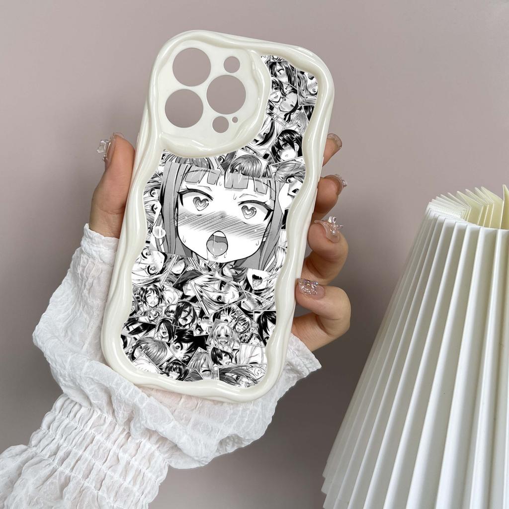 N7 Desire Anime Girl Design Art Волнистый чехол для телефона для iPhone 15 14 Pro Max Samsung S24 S23 Ultra A54 A14 Xiaomi Redmi 13C Huawei Honor Мягкая задняя крышка