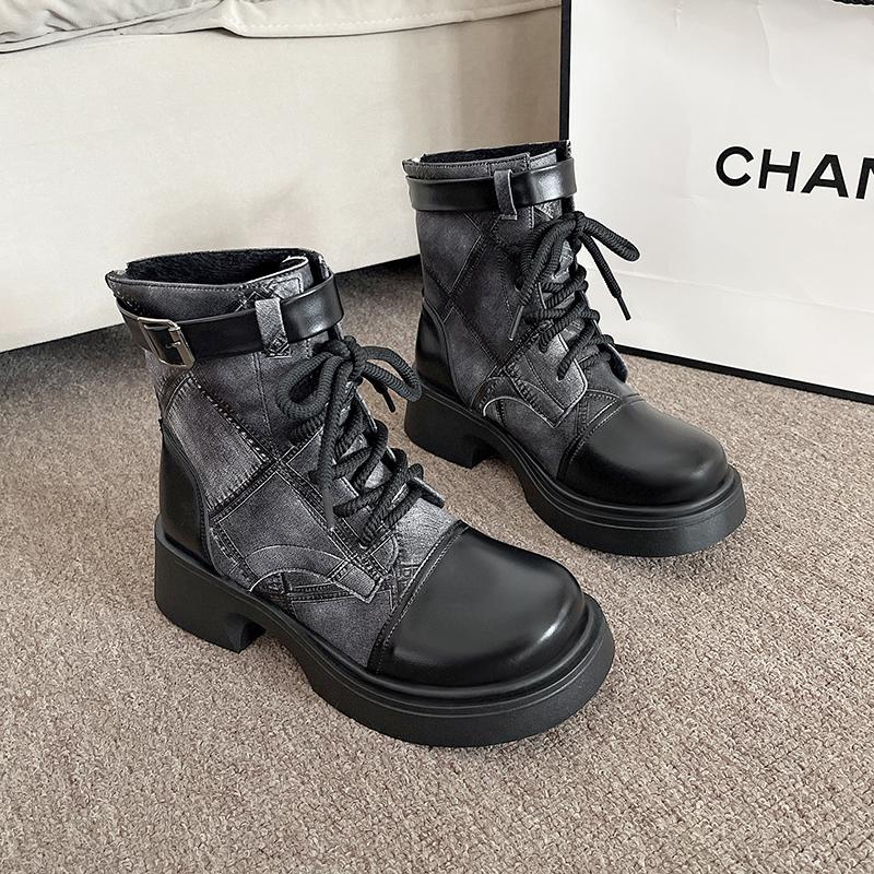 Мода 2024 Высокое качество Женская обувь Задняя молния Женские сапоги Модная перекрестная шнуровка Современные сапоги Женские Новая цветовая гамма Сапоги до середины икры