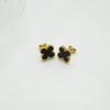 18K Natural Mother-of-Pearl Four-Leaf Clover Earrings - Korean Style, Simple Fashion, High-End Design