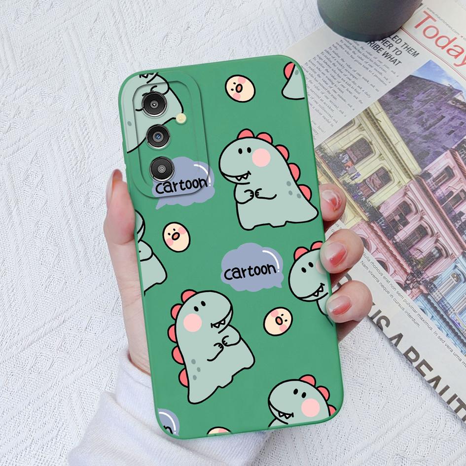 Cute Cases For Samsung Galaxy A31 A50 A51 A71 A52 A12 A13 A14 M54 Little Dinosaur Silicone Camera Protection Phone Bumpers For Galaxy Fundas Cover