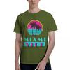 Miami Vice Раунд 100 Хлопок Повседневная Дышащая Удобная Одежда Дизайнерская Одежда Мужчины Мужская Одежда