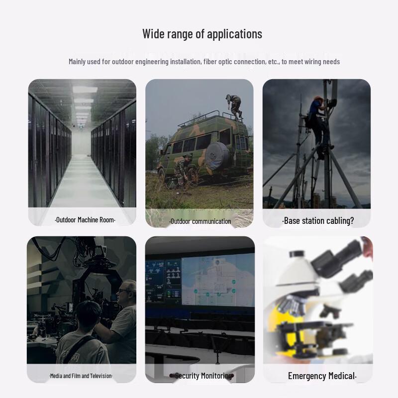 Telecom-grade Armored Single-mode Dual-core Field Fiber Optic Patch Cord