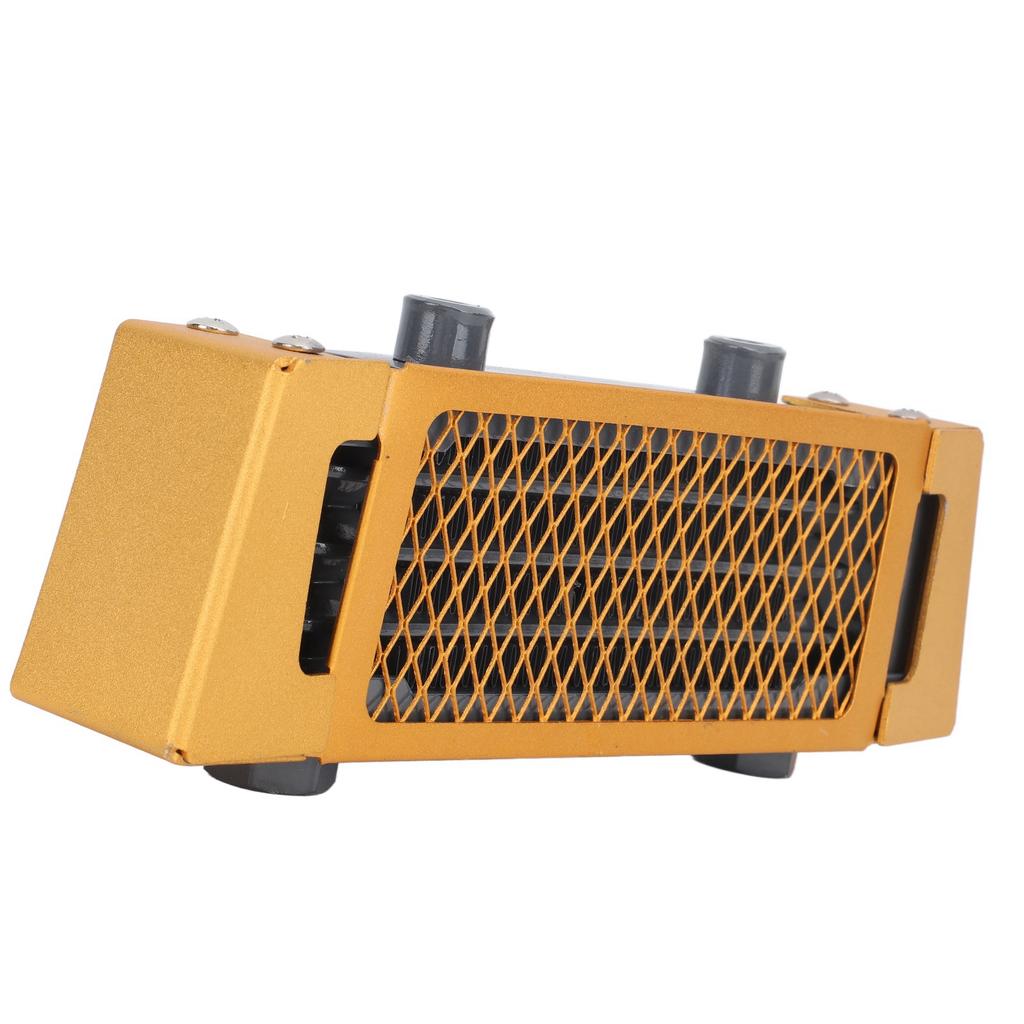 Motorcycle Oil Cooler Aluminium Effective Engine Oil Cooling Radiator for 50cc to 250cc Motorcycle Dirt Bike ATV